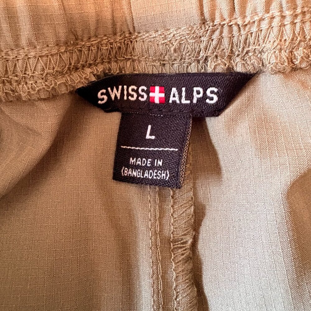 Swiss Alps NWT Olive Green Dalia Pants Large Outdoor Hiking Gorpcore Tech - Picture 7 of 7